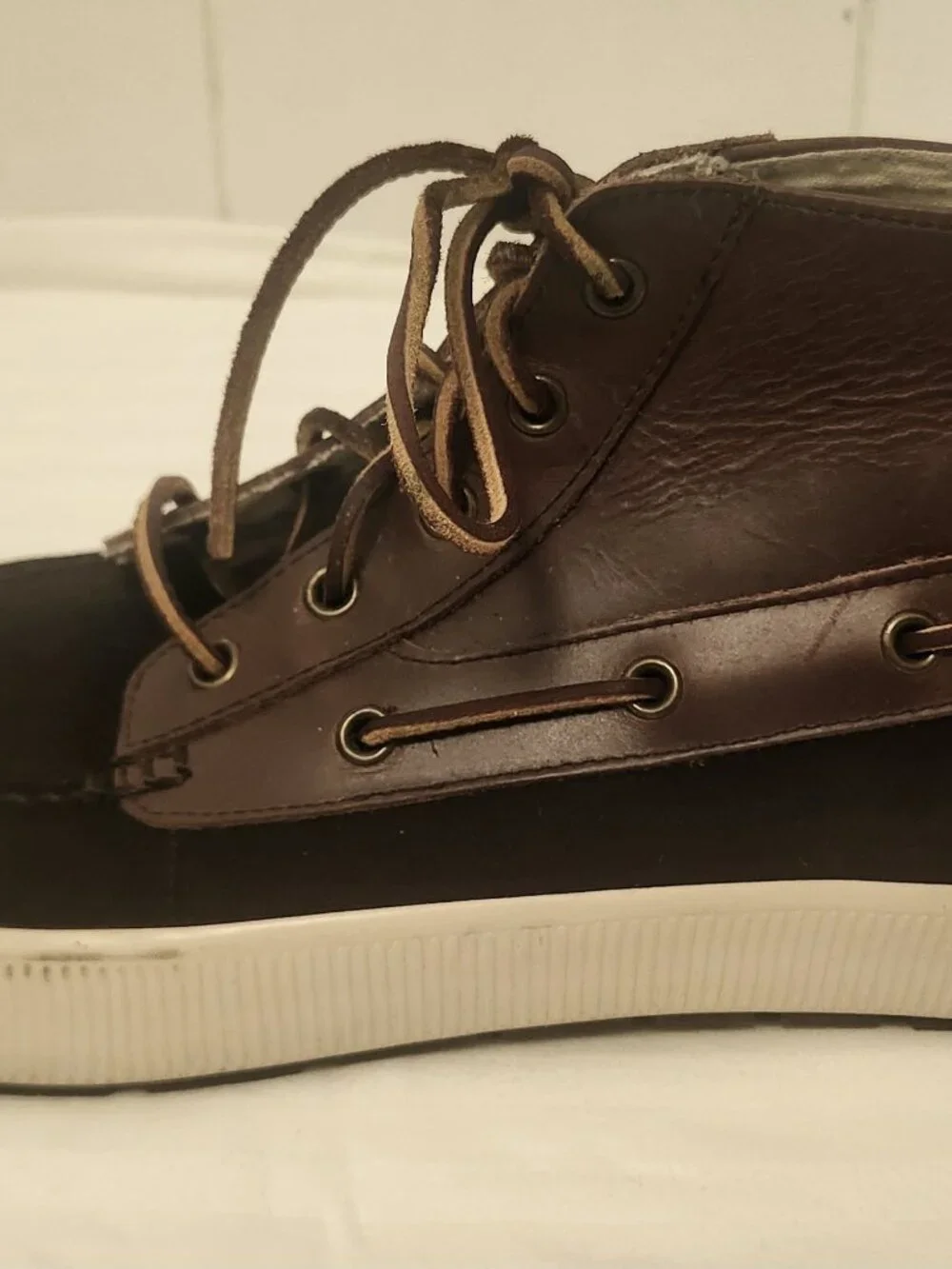 Polo men's chukka boots 11.5 brown suede & leather sport